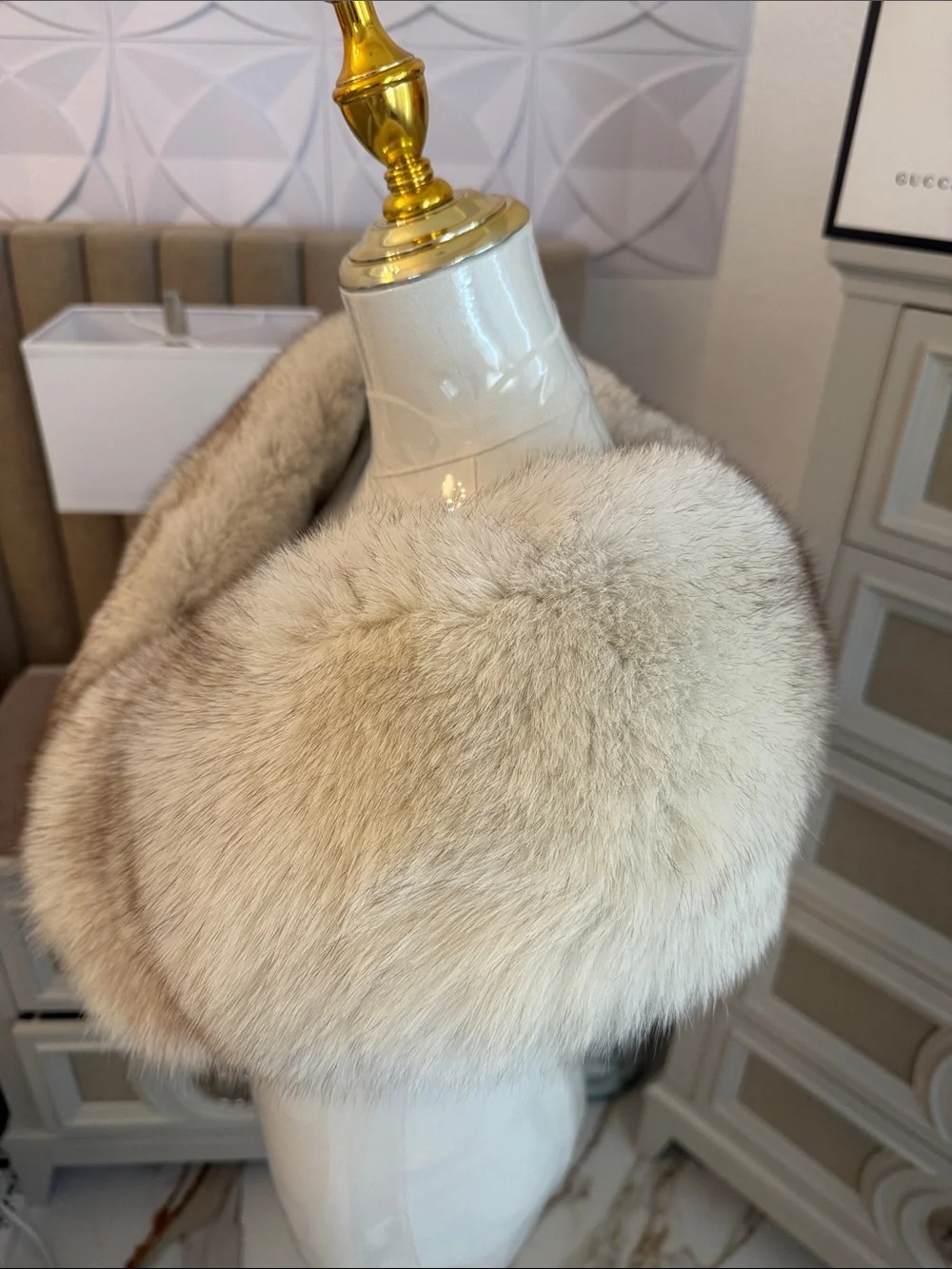 SAGA FOX FUR WRAP